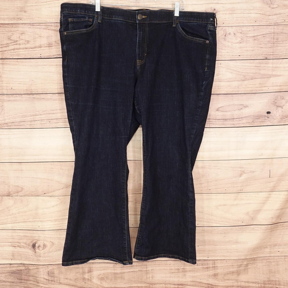 Sonoma Goods For Life Bootcut Jeans Womens 24W Short Dark Wash Stretch 46x27